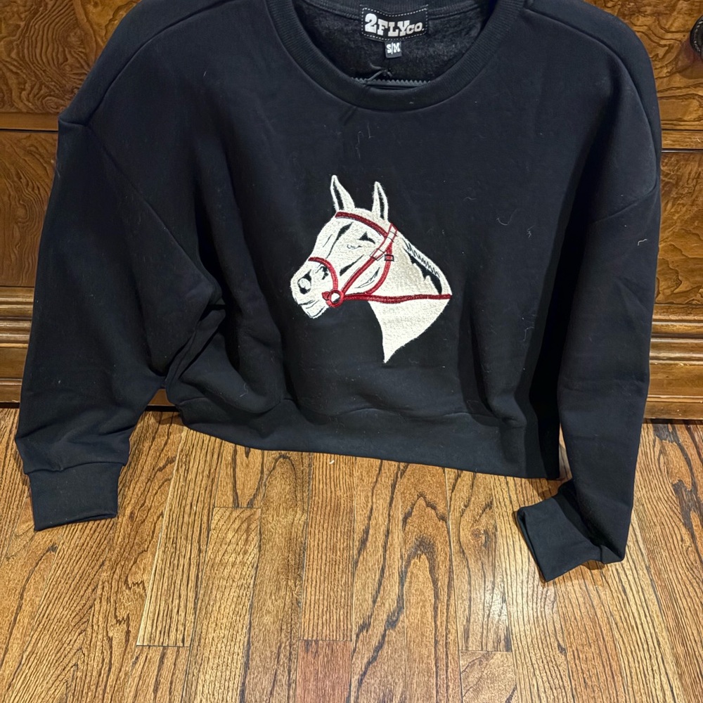 Black Horse Graphic Sweatshirt - Picture 4 of 4